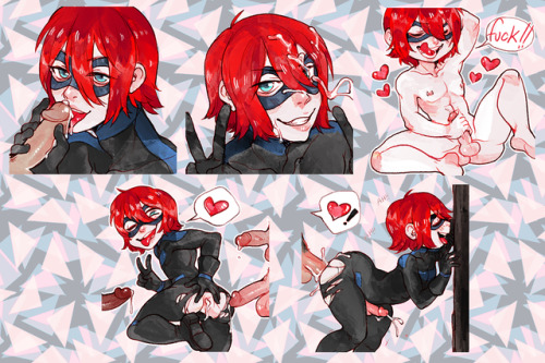 alisartchans: some nsfw stickers i did in a set for bluemidnightwolf on furaffinity ;3c do not use w