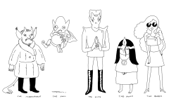 early concept sketches for the Vampiresby