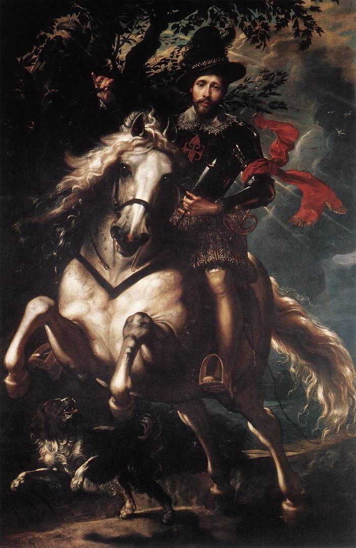 lionofchaeronea:Equestrian Portrait of Giancarlo Doria, Peter Paul Rubens, ca. 1606