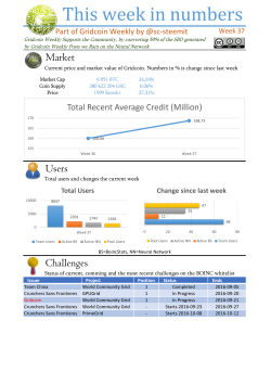 gridcoin:   Gridcoin Weekly #5; Week 37  by sc-steemit now available for reading on Steemit.com! 