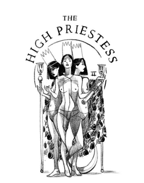 asiwillit:  As I Will It: II The High Priestess. As I Will It Tarot Set. Winter 2016.