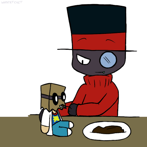 whispatchet:  He’s sharing :3 @theinsanefruitloop-chan 
