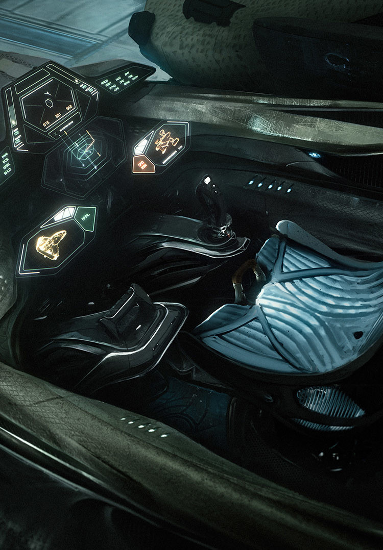 cyberclays:   Star Citizen:   Banu Defender Interiors -    Jan Urschel More work