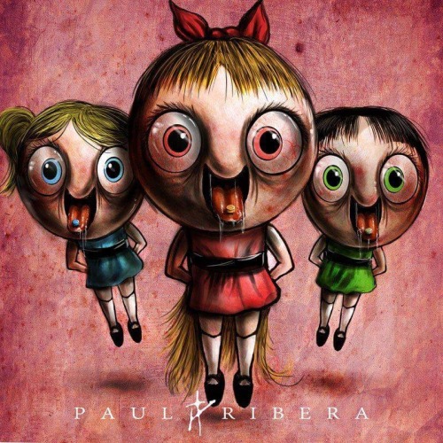 annabelleesdiaries: Creepy 90’s cartoons like addicts and psychos by Paul Ribera.