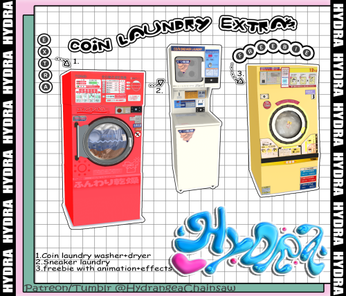 ꧁Coin Laundry Set꧂ Hii guysʚɞ Here’s a new set! ◠‿◠18 itemsBGC except for washing machines, dr