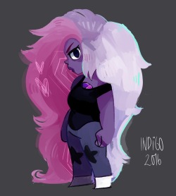 artistic-snachel:  Wanted to see what she’d look like with pink hair 
