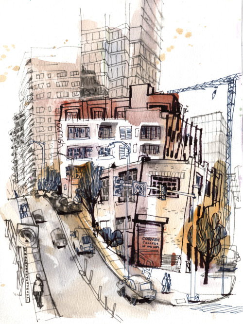 Seattle sketchbook drawings from August 