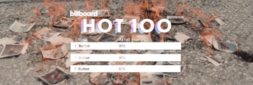 BTS Billboard Hot100 Headers