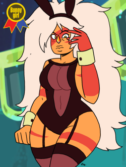 eyzmaster:  Bunny Girl Jam 2016 01 Jasper by theEyZmaster    dat buff waifu~ ;9