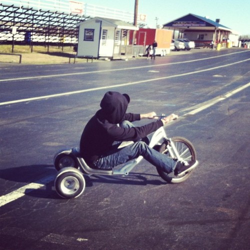 alyssabbyxx: @s13brandon rockin’ the drift trike earlier at Piedmont ❤ #trike #drift #piedmont #ramr