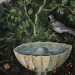 neapolis-neapolis:Giardino dipinto (inizi I sec.), particolari, dalla Casa del Bracciale d'oro - Parco archeologico di Pompei, Napoli. 
