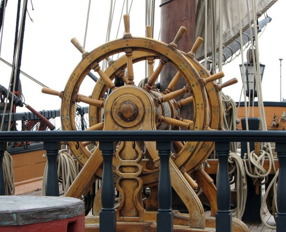 Beat to Quarters — Ship's wheel