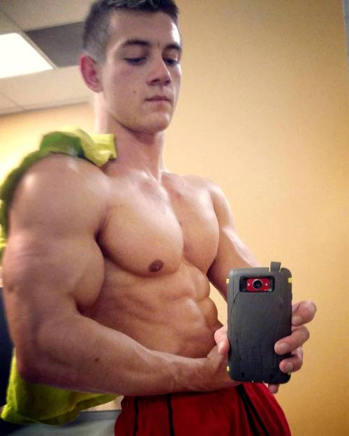 Those big biceps will hold you down during his rut.