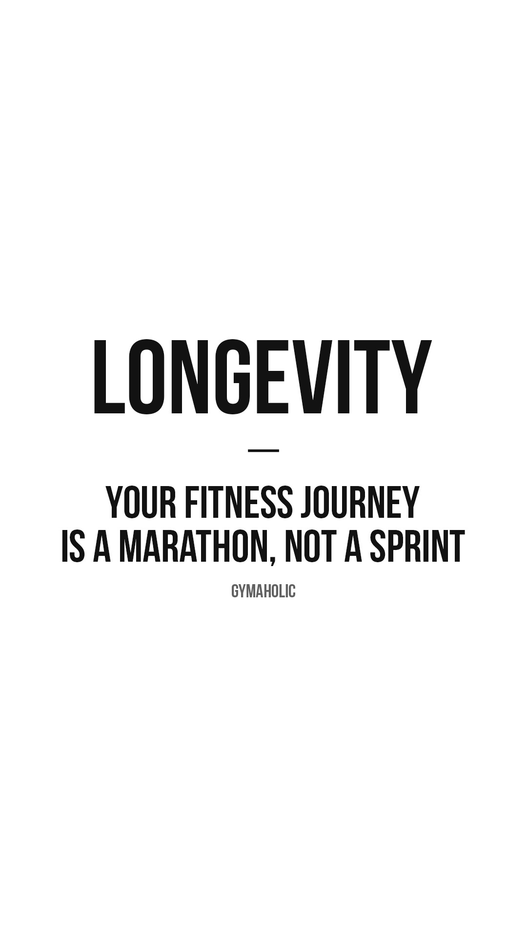 Longevity: your fitness journey is a marathon, not a sprint