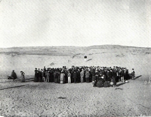 semioticapocalypse:  About 100 people participate in a lottery to equally divide a 12-acre plot of sand dunes they’ve purchased, that would later become the city of Tel Aviv, Israel. April 11, 1909  [::SemAp FB || SemAp G+::]