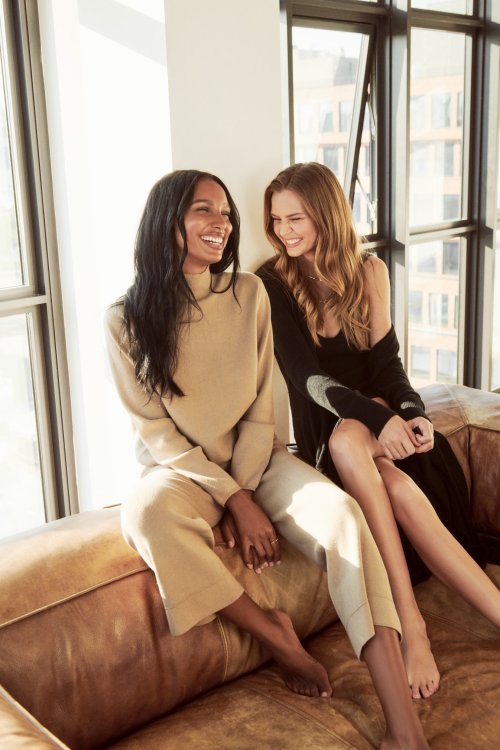 Josephine Skriver & Jasmine Tookes for Dynamite F/W 2020 Campaign. Photographed by Bjorn Iooss.