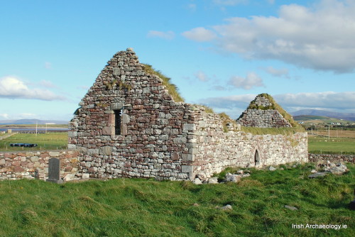 Medieval church ruins at Fahy, Ballycroy, Co Mayo, Ireland