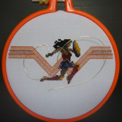 parvumautomaton:Wonder Woman (2017) With gold wire accents.