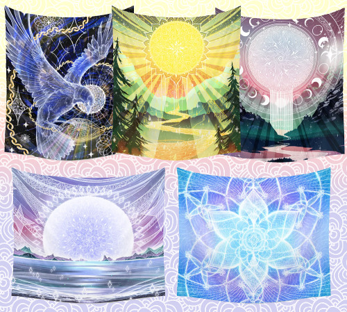 40% off Tapestries thru Feb 6th!links in order from left to right:Crow | Dawn | Dusk | Moondance | S