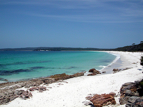 La Playa más blanca del mundo, en Australia (Hyams Beach)
