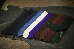 bntailor:  Liverano &amp; Liverano Knit Ties at B&amp;Tailorshop  I love men who wear ties.