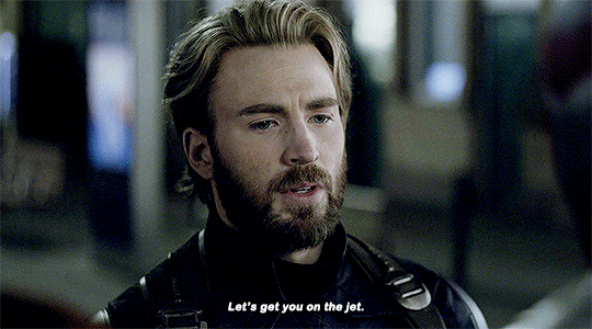 rooksbodhi:Thank you, Captain.  Steve Rogers beard and hair in Infinity Wars. Reblog if you agree.