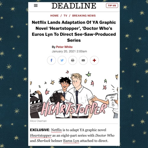 heartstoppercomic:Heartstopper Netflix Adaptation Announced!!So…… here it is. I have b