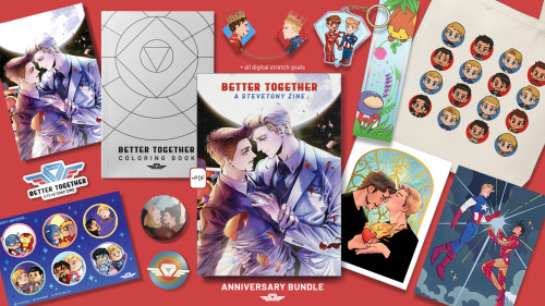 bettertogetherzine:Our Anniversary bundle is our top tier, and comes with tonnes of incredible merch