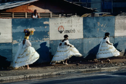 unearthedviews: BRAZIL. Rio de Janeiro. 1980. Samba celebrants returning  home after the Carnival.   © Bruno Barbey/Magnum Photos  