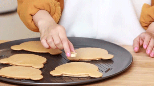 pastabaek:  Rilakkuma bear pancakes! ✿ adult photos