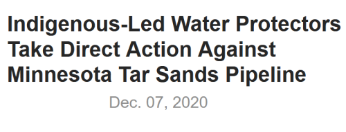 First Week Of December 2020, After Years Of Sustained Native Opposition And After 6 Years Of Regulatory