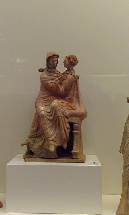 greek-museums:Went for a walk at the National Archaeological the other day. Some coroplastic ladies 