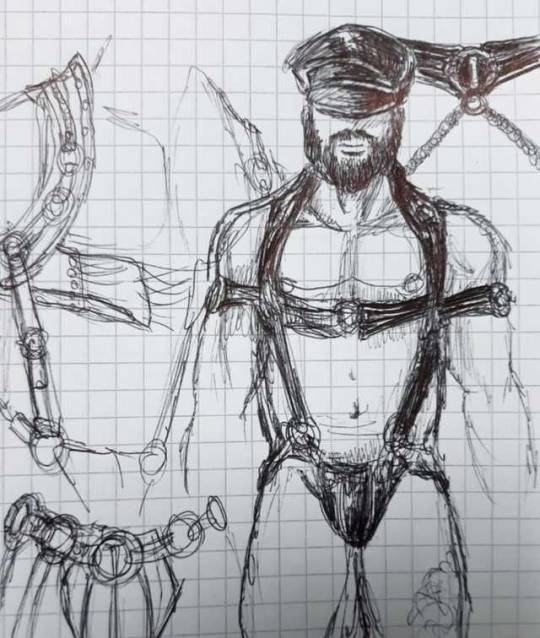 brainlessbbimbo:  My friend Rafa sketched this for me