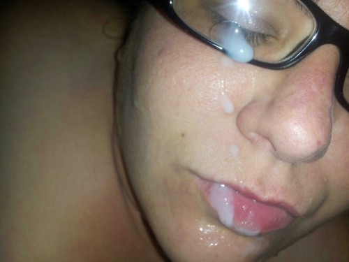 cumonglasses: Cum on Glasses: Lips too afuncouple: And another great blowjob followed by a facial