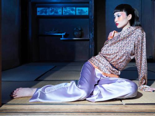 Olivia Von Halle SS15 Tokyo  - So we’ve just died and gone to pajama heaven… how about 