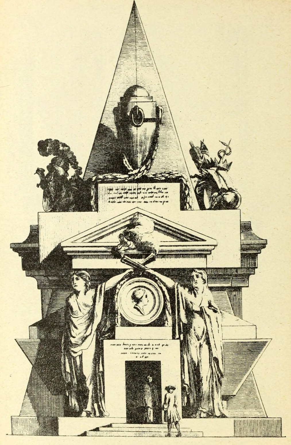 Delafosse’s design for a monumental tomb, France