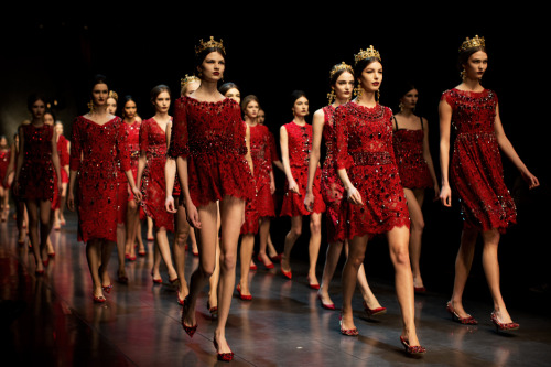 hauteccouture:  The Dolce & Gabanna Army over the years 