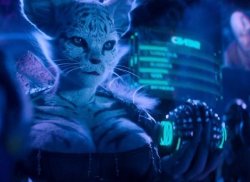 werewolf-cuddles:  bloodwormbasement:  lesserknownwaifus: the Queen of Cats from Ready Player One.  this is probably what we’re gonna get if we actually get genetically engineered catgirls   