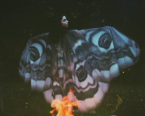 dreamboatcourtney:  What fool wouldn’t be drawn to the flame? Dancing in the darkness, untouched by the night. (July 2016 for @alassie //model @weepling // pyromancer @cschwaber ) 