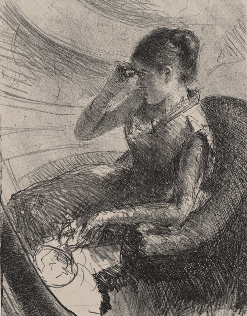 Woman Seated in a LogeMary Cassatt (American; 1844–1926)ca. 1881LithographThe New York Public Librar
