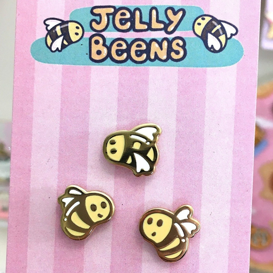 Jelly Beens Pins, Stickers and Tape Pin and Ink...