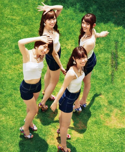 yic17:Nogizaka46 (Nanase, Maiyan, Nanamin, Sayurin) | BOMB 2014.08 Issue Part 2 Photoshop enhanced by: Yic17
