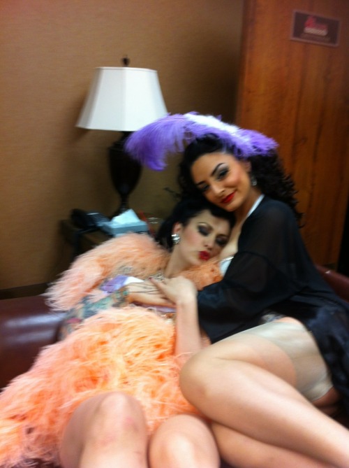 Backstage fun with Bustout Burlesque