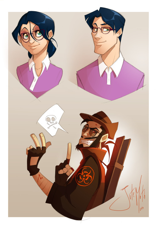 jute-moth:OMG sketches?? D8&lt; This is what happens when I let myself doodle for the first time