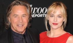 Don Johnson   age 66  Dakota Johnson  