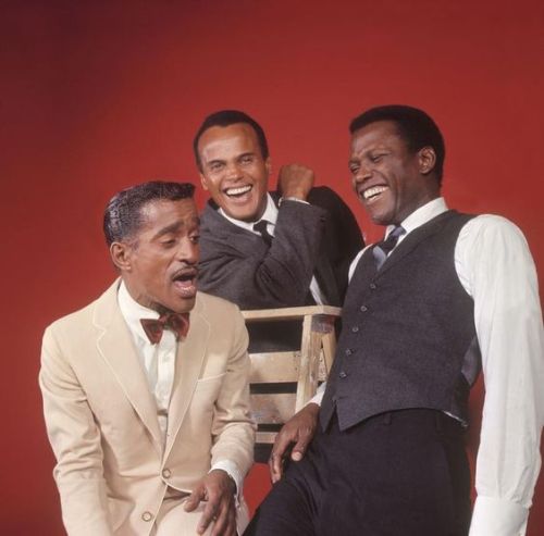 twixnmix:
“ Sammy Davis Jr., Harry Belafonte, and Sidney Poitier photographed by Philippe Halsman for LIFE magazine, 1966.
”