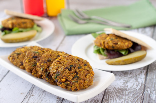 Vegan Quinoa BurgersIngredients½ cup of rinsed Quinoa1 cup millet flour2 tbs coconut oil (olive oil 