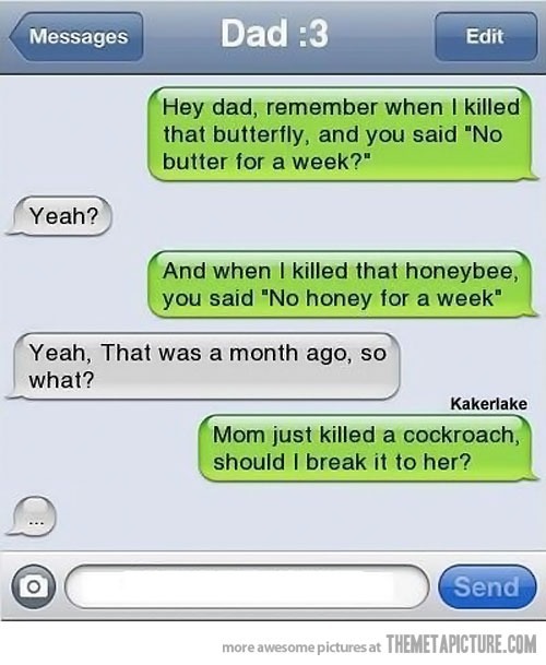 Funny break up text fails