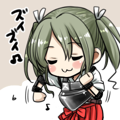 daia51:  艦これスタンプ、瑞鶴と翔鶴、描いてみました～。 ₍₍