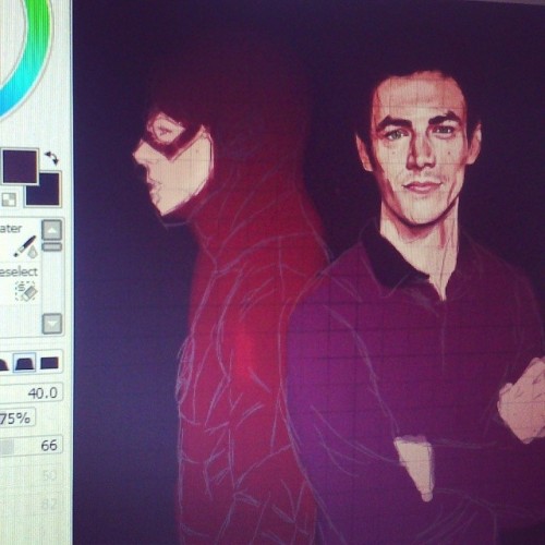 I want to finish it asap, but I’m in pain again &gt;_&lt; #wip #barryallen #theflash #